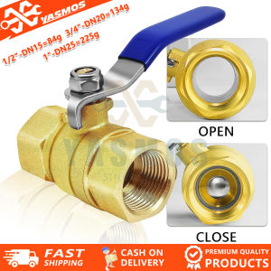 1/2"3/4"1" Brass Ball ValveRotate 90 Degrees Tap Water All Copper Gate Valves Connector Joint Copper Pipe Fitting