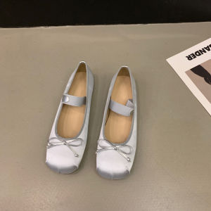 Dongdaemun Spring New Vintage Ballet Flats WomenS Low-Cut Leather Shoes