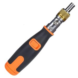 Convenient Ratcheting Screwdriver Set 10 Changeable Tip Double Direction Switching Ergonomic Design For Confined Areas