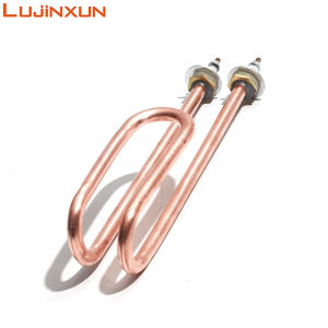 LUJINXUN 220V Electric Water Dispenser Heating Tube 10mm Dia. Thread 14mm 2KW/3KW/4KW Boiling Heating Red Copper