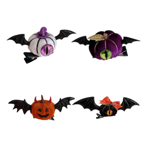 1PC Reusable Cotton Halloween Hair Clip Comfortable Wear Themed Costume Accessories For Girls Boys Safe Hair Decoration