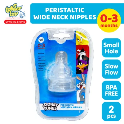 Looney Tunes New Peristaltic Wide Neck Nipples