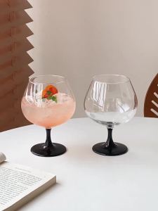 แก้วค็อกเทลสร้างสรรค์ แก้วแชมเปญฟลูต แก้วไวน์พุงใหญ่ แก้วฝรั่งเศสก้านดำ เครื่องมือบาร์ปาร์ตี้