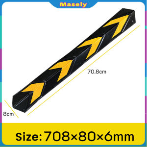 Masely Rubber Corner Guard Reflectorized Underground garage Warehouse Parking Edge Protector For Warning