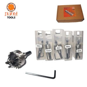 Mata Bor Holesaw Besi Hole Saw HSS Titanium Set 5Pcs 16-30mm - IKURA