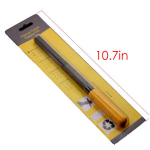 Thread Repair File Metric Thread Restoration Repair File Cleans Damaged Threads 0.75-3 mm Pitch Metal Hardware DIY Hand Tools