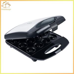 12-Hole 1400W Breakfast Maker Double-Sided Heating Waffle Donut Machine for Kid-Friendly Breakfast/Snacks/Desserts