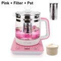 [LazChoice] [FREE ADAPTER] 养生壶汤锅 1.8L Lopol Capacity Health Pot Multifunction Glass Electric Kettle Teapot Kitchen Boiler Cooker Soup Sup. 