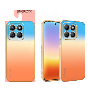 SG Luxury Gold Plated Phone Case Honor X8 X8A X8B X8C X8D X7E X6A X6B X6C X5D X5C Anti-Fingerprint AG Matte | 4-Corner Drop Protection Slim Fit Bumper | Vacuum Electroplated Gradient Cover