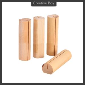 [Creative] Business Card Holder Organizer Office Desk Display Stand Memo Counter Accessories Tabletop Shelf Home Wooden Card Holder Storage