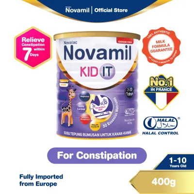 Novamil KID IT untuk Melegakan Sembelit (1-10 Tahun) 400g | Novamil KID IT for Constipation Relief (1-10 Years) 400g