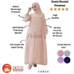 Floline Ols - Maxi Nuraini: Fashion Wanita & Desain Gamis Modern