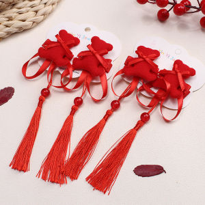 💎Dita_shop💎  กิ๊บติดผมสไตล์จีน กิ๊บสีแดง สำหรับเด็กผู้หญิง เทศกาลตรุษจีน พร้อมส่ง