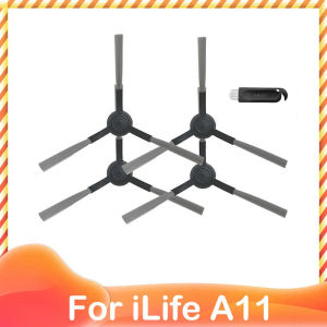 For iLife A11 Robot Vacuum Cleaner Spare Hepa Filter Side Main Brush  Cover Mop Holder Accessories Parts Kit