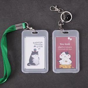 XRdailyToolsMix Clear ID Business Card Cover Bags Waterproof Transparent Plastic Holder Case To Protect Credit Cards Bank ID Card Students