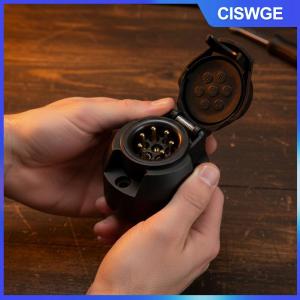 CISWGE 7 pin 12V Trailer hệ thống dây điện ổ cắm bền kéo kéo chuyển đổi cho lâu dài RV Caravan xe tải hệ thống dây điện