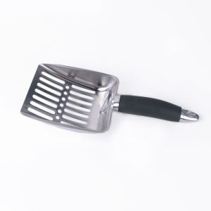 Cat Litter Tray Stainless Steel Material Thickened Design Metal cat litter scoop thickened stainless steel cat scoop bentonite litter cat poop tool pet cleaning large litter box