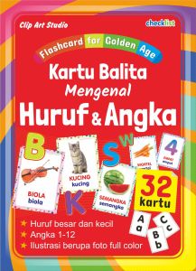 Flashcard Golden Age Kartu Balita Mengenal Huruf dan Angka Full Color