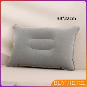 BUY Here หมอนเป่าลม หมอนพกพา หมอนหนุนหลัง หนุนนอน inflatable pillow