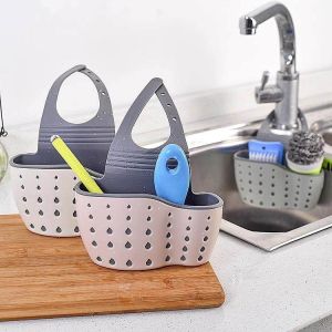 Giỏ Treo Bồn Rửa Bát Silicon 2 Lớp – Đựng Đồ Rửa Chén Thoát Nước Nhanh Gọn Sạch Nhà Bếp