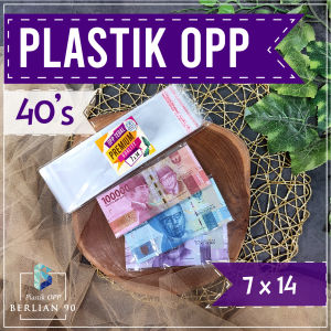 7x14 cm Plastik Opp 40s micron isi 100 lembar PLATIK ACCESORIS