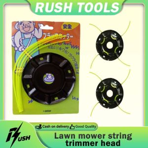 Grass Cutter String Trimmer Head W/ Square Nylon (Tansi) Trimmer Liner / Black