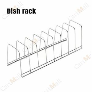 Stainless Steel Dish Drying Rack Kitchen Storage Organizer for Plates Bowls Pot Lids Cutlery