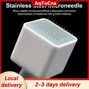 [COD] AqToCna Ship within 24 hours Disposable Skin Puncture Needle Stamp Style Scalp Stamp Rolling Needle Micro Needle Machine 100 140 Needles Adjustable