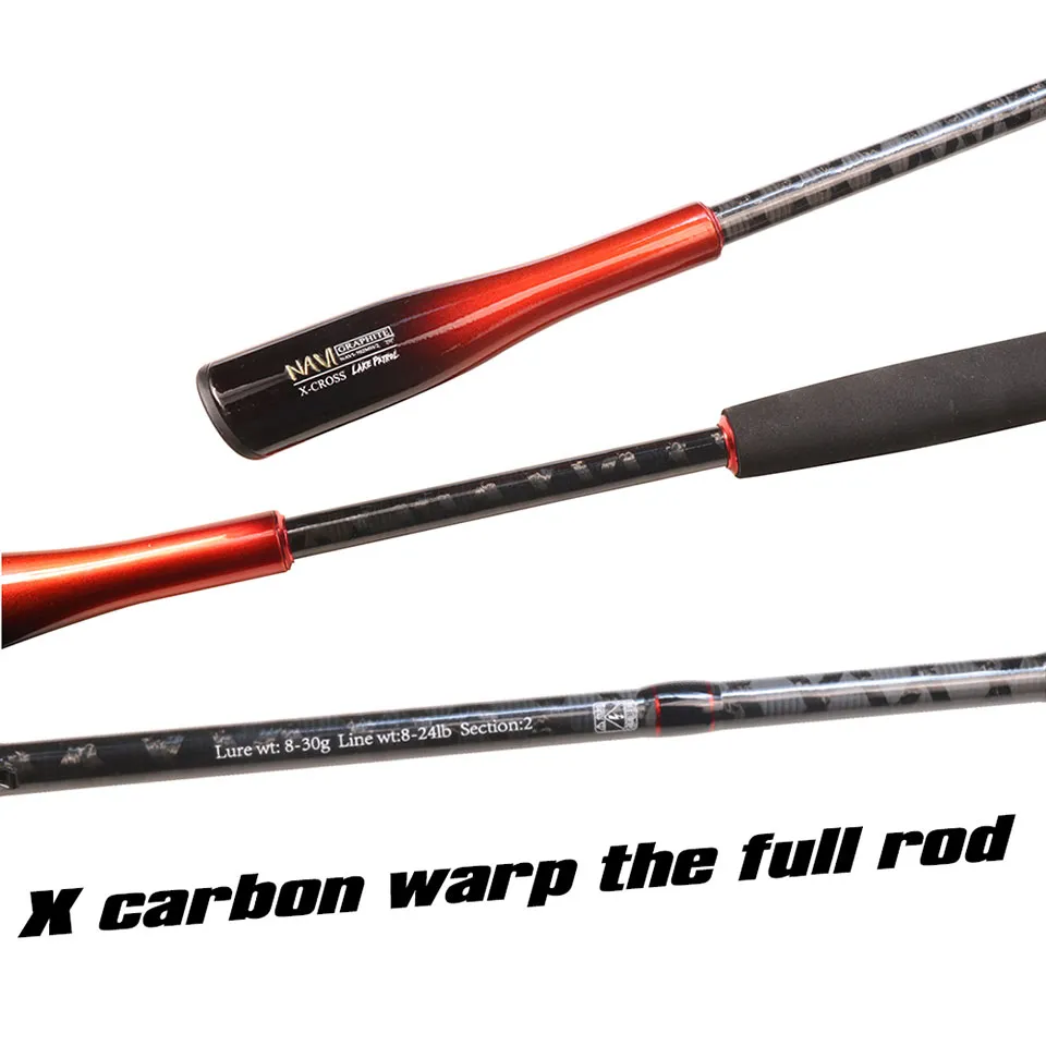 NAVIGATOR 7ft(2.1M) Full Carbon Fishing Rod ML Spinning Rod Casting Rod BC  Snakehead Toman Rod Baitcasting Rod