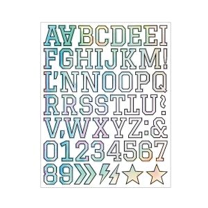 OWNNEW Water Cup Decoration Letter Stickers Easily Recognizable Self Adhesive Relief Decorative Sticker Portable Multifunction Reflective Stickers Safety Helmets