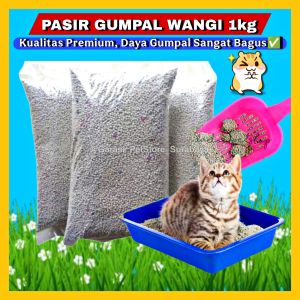 GPSS- Pasir Gumpal Wangi 1kg Premium Daya Gumpal Sangat Bagus Tidak Bau Pup Pasir Kucing Wangi