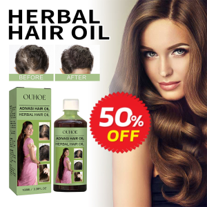 [Thickness/Soft/Smooth Hair] OUHOE Herbal Hair Oil Reduce Dandruff/Control Oil/Moisture Scalp/Strengthen Hair Serum