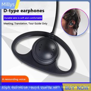 Millys Single Sided D-shaped Ear Loop Simultaneous Interpretation 3.5MM Listen Only Earphone For Radio Tour Guide System