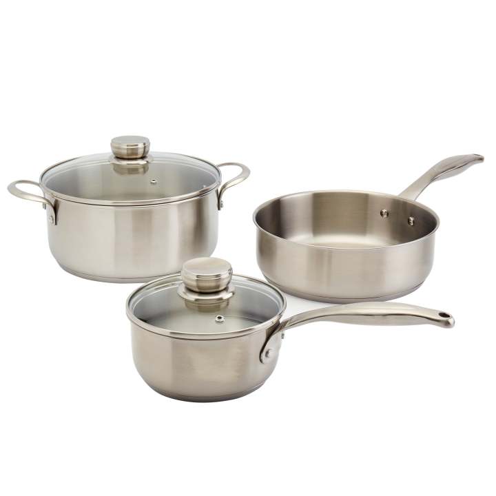 Frigidaire 5PC Stainless Steel Cookware Set Oven Safe Metal Utensil Safe Suitable for all Stove Types Lazada PH