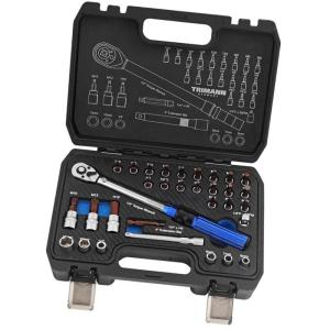 ชุดประแจวัดแรงบิด ชุดประแจปอนด์ 1/4" 32 ชิ้น แบบปรับได้ พร้อมชุดบล็อกและอุปกรณ์ครบชุด ผลิตจากเหล็กคุณภาพสูง แข็งแรง ทนทาน ใช้งานง่าย เหมาะสำหรับงานซ่อมรถยนต์ จักรยาน เครื่องจักร และงาน DIY ในบ้าน