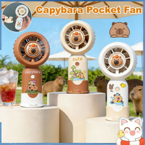 Capybara Design Portable Fan Summer Outdoor Cool Ware USB Charging Small Fan 3 Speed Fan Best Gift
