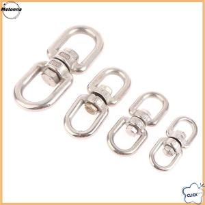 Follow Get More【Metonna】 1Pc M4 M5 M6 M8 Rotating Universal Ring 8 Shape Unloading Shackle Wire Rope Lock Chain Connecting Buckle 304 Stainless Steel