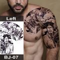 【HBESTY Magic Tattoo】 Men Temporary Tattoos Large Body Art Painting Shoulder Chest Arm Muscle Tattoo Stickers Totem Dragon Tattoo Pattern Waterproof. 