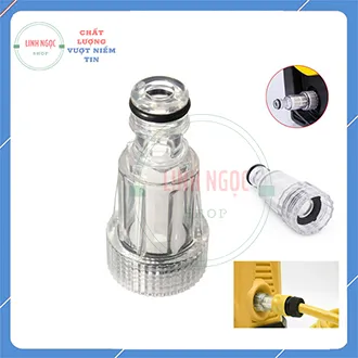 Đầu lọc nước - Cút lọc nước đầu vào máy rửa xe áp lực cao - đầu lọc máy rửa xe
