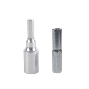 2Pcs Hexagonal Bit Adapters 4mm to 6.35mm Metal Adapters for Power Tool and Hand Screwdriver
