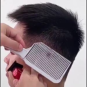 4PCS Fade Hair Trimming Comb Barber Positioning Guide Silicone Band Curved Flat Top Self Haircut Kit