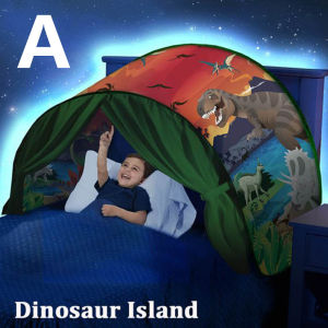 Trẻ Em ’S Lều Giường Mơ Ước Có Đèn LED Lều Gấp Gọn Cho Trẻ Em Bé Trai Và Bé Gái Ngủ Vào Ban Đêm Rạp Hát Kỳ Lân Khủng Long Không Gian Bốn Phong Cách Đồ Chơi Trẻ Em Hoàn Toàn Mới