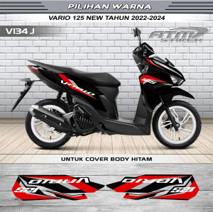 Stiker striping variasi honda all new vario 125 tahun 2022-2024