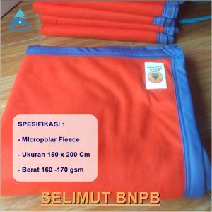Selimut BNPB Fleece Ukuran 150 x 200 cm Dewasa Besar Hangat Lembut Murah