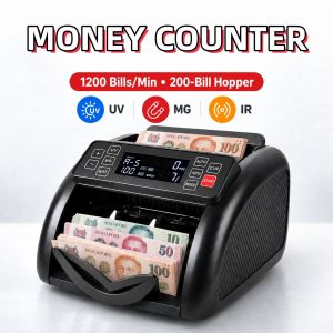 Money Counter Machine With UV/MG/IR/CIS Detection Multi-Currency Cash Counter
