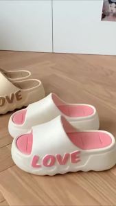 [Free Shipping] Thick-soled height-increasing womens slippers new summer beach casual sandals for outdoor wear