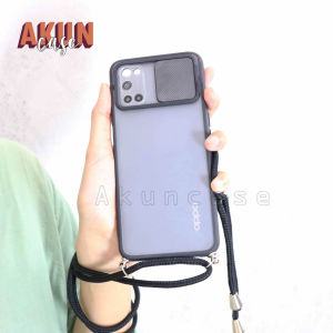 Softcase Slide Camera Lens protector + Tali For SAMSUNG A12 M12 A22 (4G) A22 (5G) A32 (4G) A32 (5G) A52 (5G) A72 A03S A02S A02 - Softcase For SAMSUNG - Softcase Slide Camera Lens protector