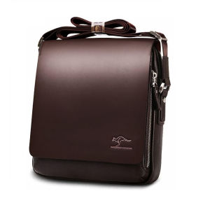 Tas Selempang Pria Kulit Kangaro Kingdom Import Warna Hitam Coklat Terbaru 2022 Atau Tas Slempang Cowok Distro Kangaroo Kingdem Size M A50