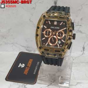 Jam Tangan Pria Original Jonas Jasmin 5355 Analog Chrono Strap Rubber