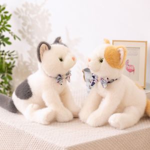 RXHWF Mềm Đồ chơi mèo nhung lông chân thực Bông PP Lông mịn Túi đeo vai vải nhung lông hình mèo Dễ thương Ins Đồ chơi nhồi bông cho mèo mềm Quà trang trí